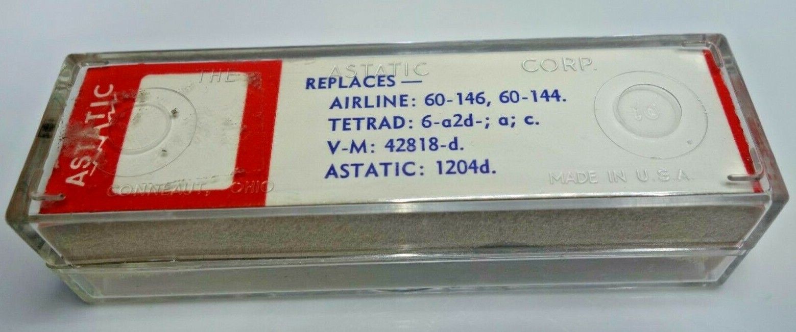 ASTATIC 1203D 1204D AIRLINE 60-146 60-146 V-M 42818-D TETRAD 6-A2D-A CARTRIDGE