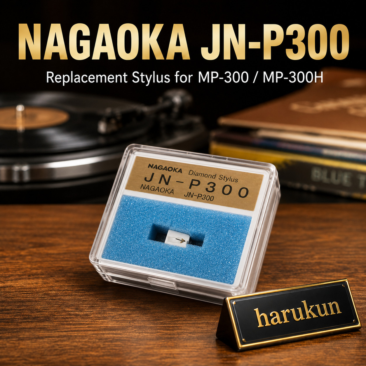 JN-P300 Stylus Needle for Nagaoka MP-300 Replacement Stylus for MP-300 MP-300H