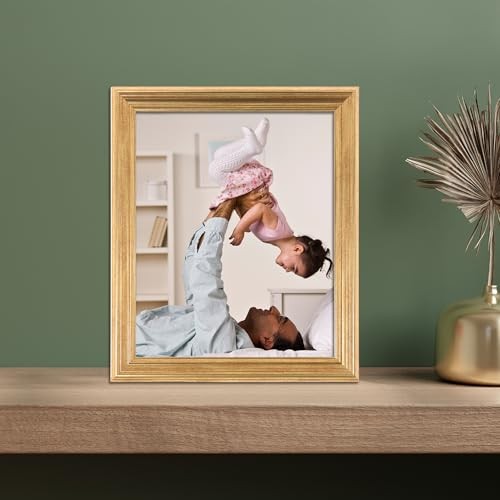 Lawrence Frames 536280 Sutter Gold 8×10 Picture Frame 8 x 10 inches,