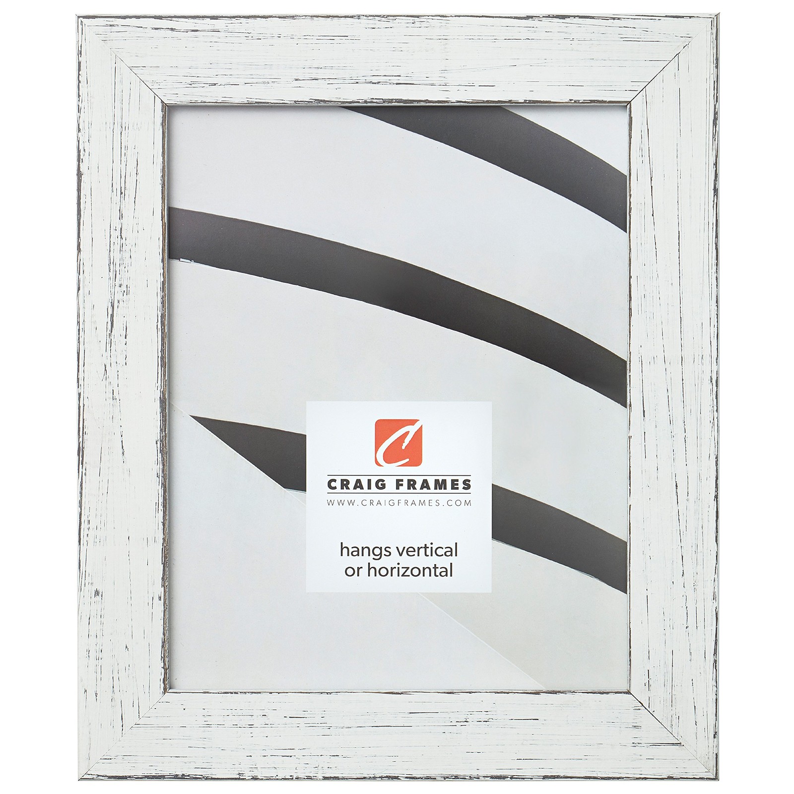 Craig Frames Jasper Picture Frame, 12 12 x 16, B921 Country Marshmallow White