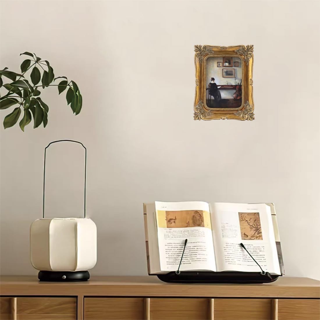 SIKOO Vintage picture frames 2.5×3.5 Small 2.5 x 3.5, Bronze Gold