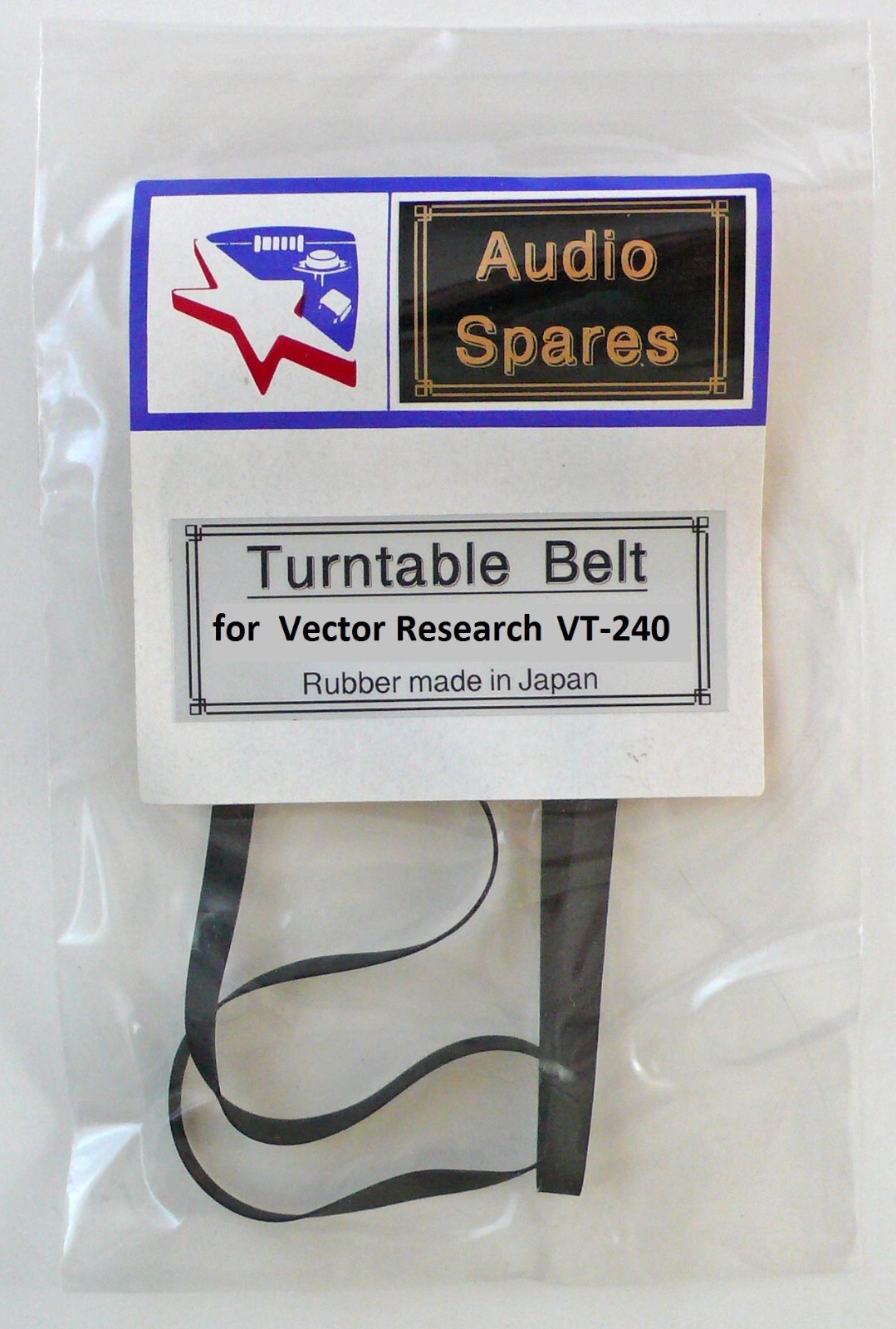 Turntable Belt for a Vector Research Turntable Model VT240 , VT-240