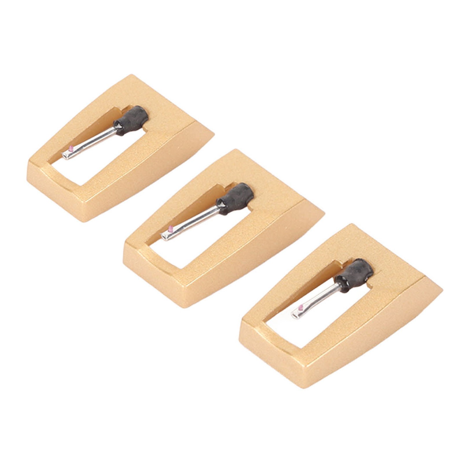 3pcs Turntable Record Needle High Performance For Music Lovers Gold