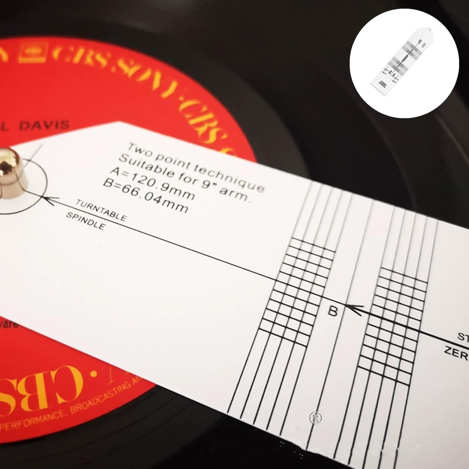New ListingTurntable Phono Cartridge Stylus Alignment Protractor Tool Precisi…