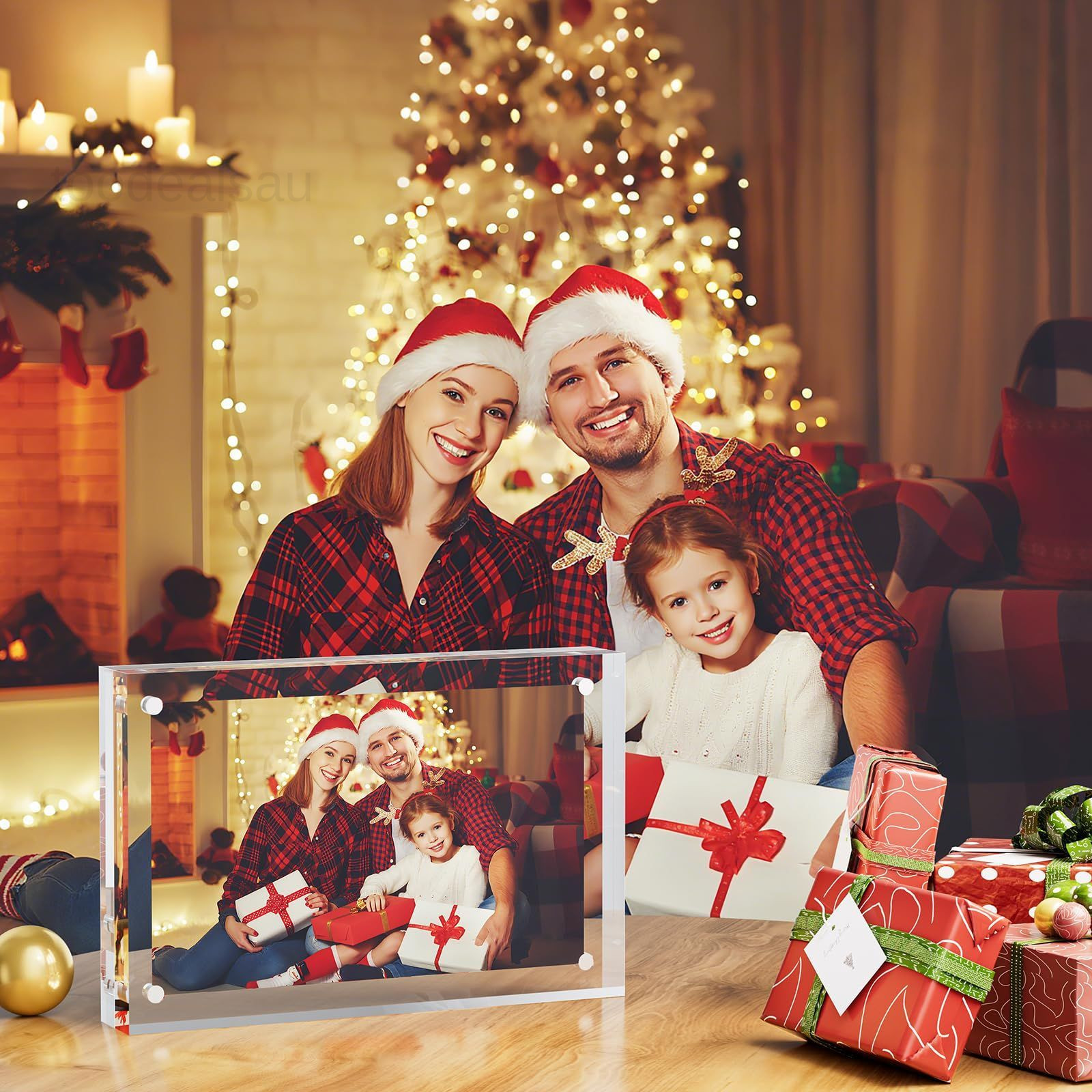 3 Pack Acrylic Picture Frames 5×7, 20%thicker Free Standing 5*7 – 3pack, clear