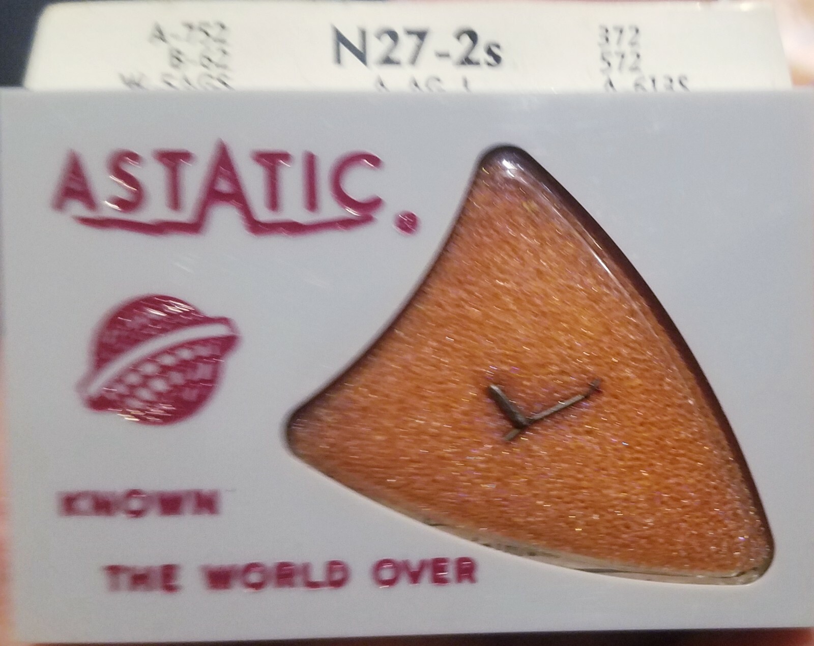 ASTATIC N27-2S Diamond Stereo Needle Record Phonograph USA LP 78 Made in the USA