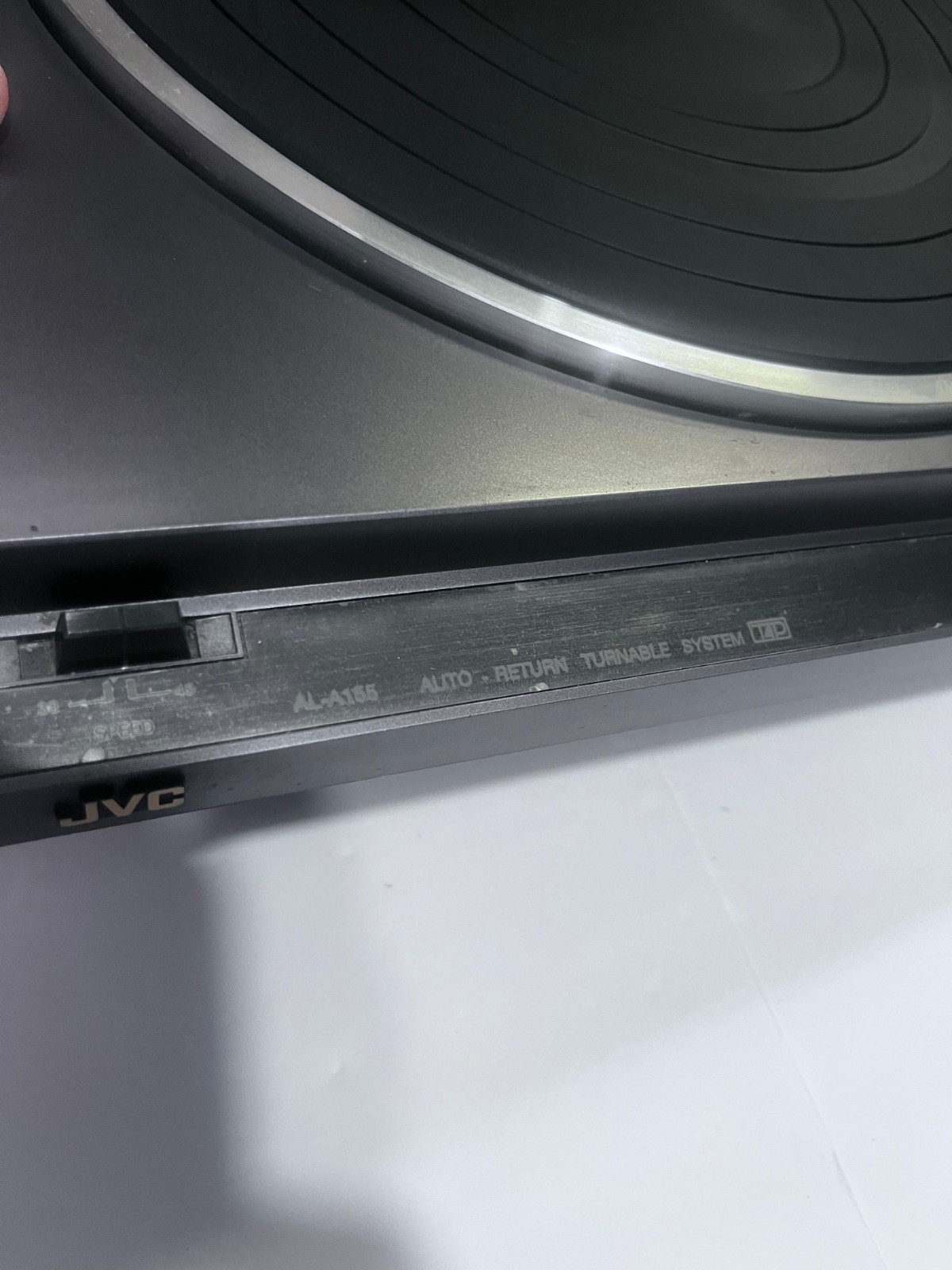 Vintage 1989 JVC AL-A155 Turntable Audio Technica Needle Tested/Working