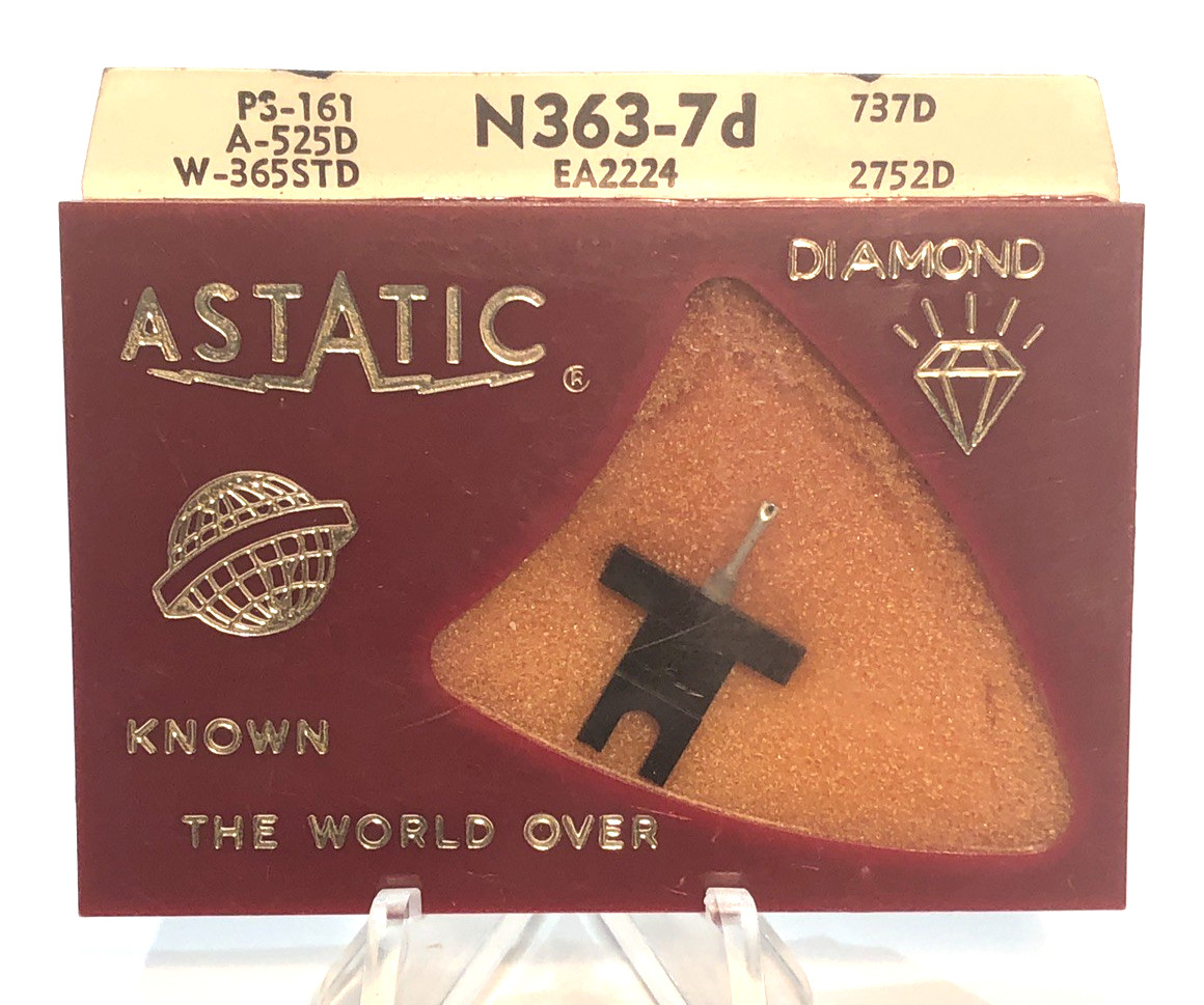 ASTATIC N363-7d DIAMOND PHONOGRAPH NEEDLE FOR G.E.