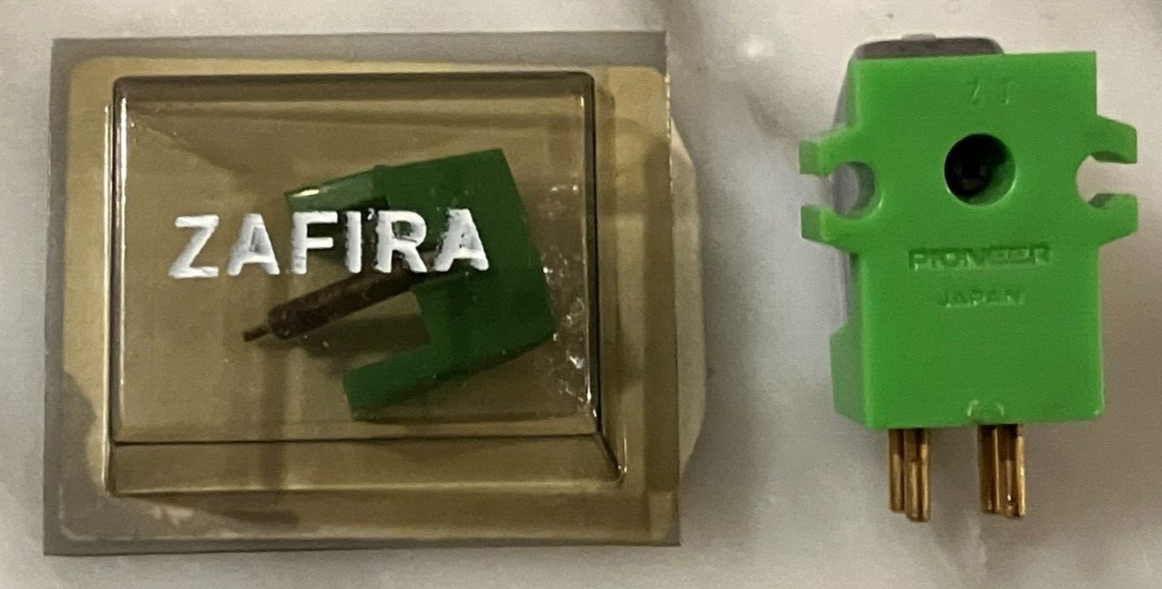 PIONEER PC-200 CARTRIDGE & NEW AFTER MARKET ZAFIRA PN-200 STYLUS IN PLASTIC CASE