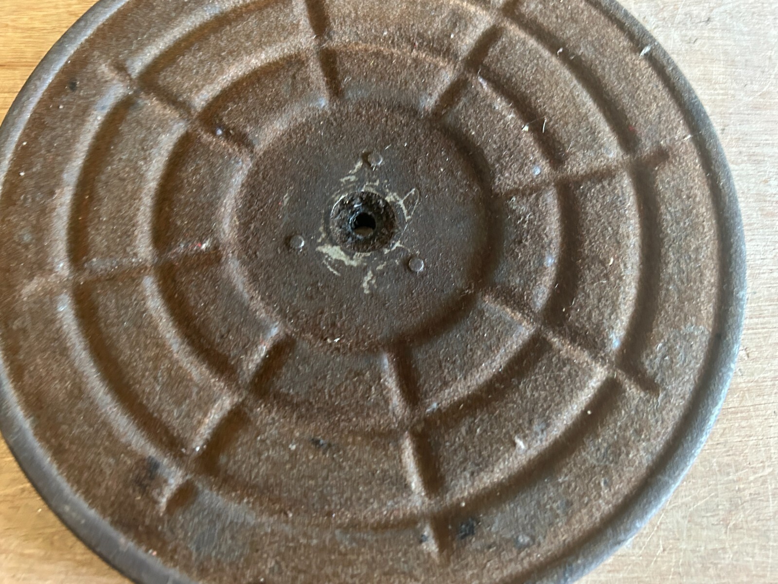 Decca Phonograph Replacement Platter Record Player Part Metal w/Felt 9″ Vintage