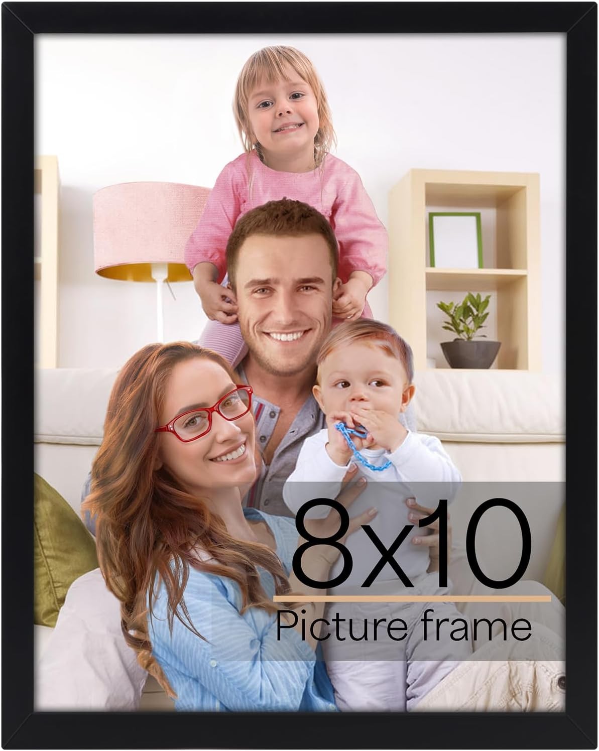 Giftgarden 8×10 Picture Frame Black, 8 by 10 Thin Photo for 8×10, Black
