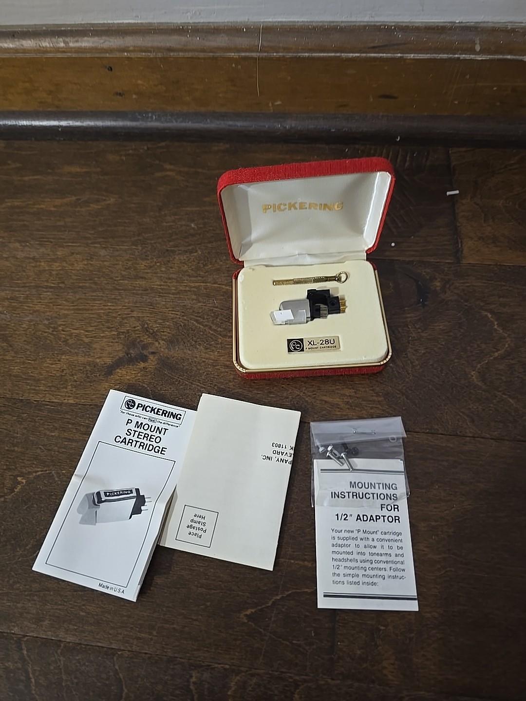 New Old Stock Pickering P-Mount Cartridge Stereo in Original Case XL-28U