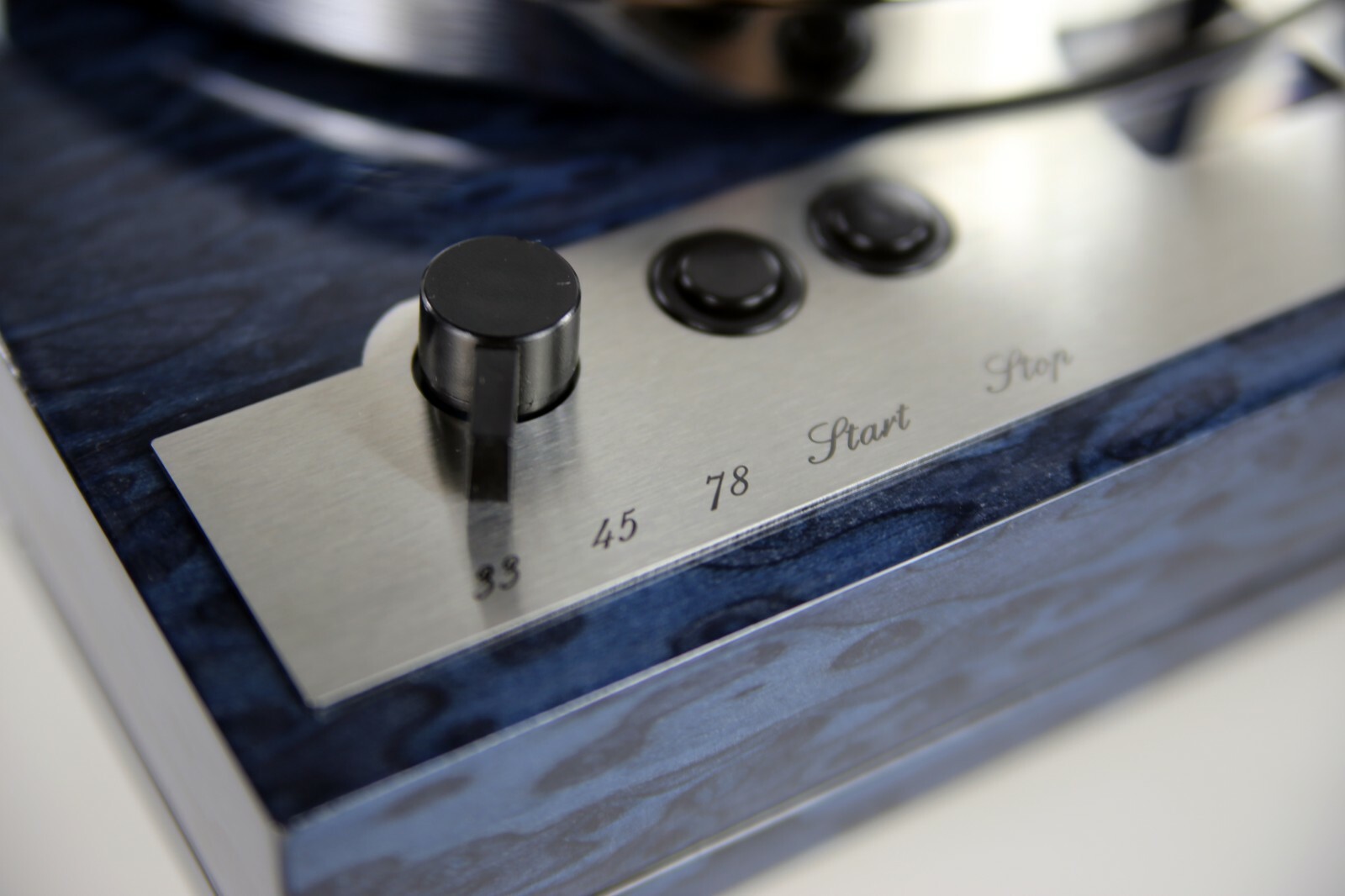 Tonearm Base and Front Panel for Turntable Thorens TD520 made of Stainless Steel