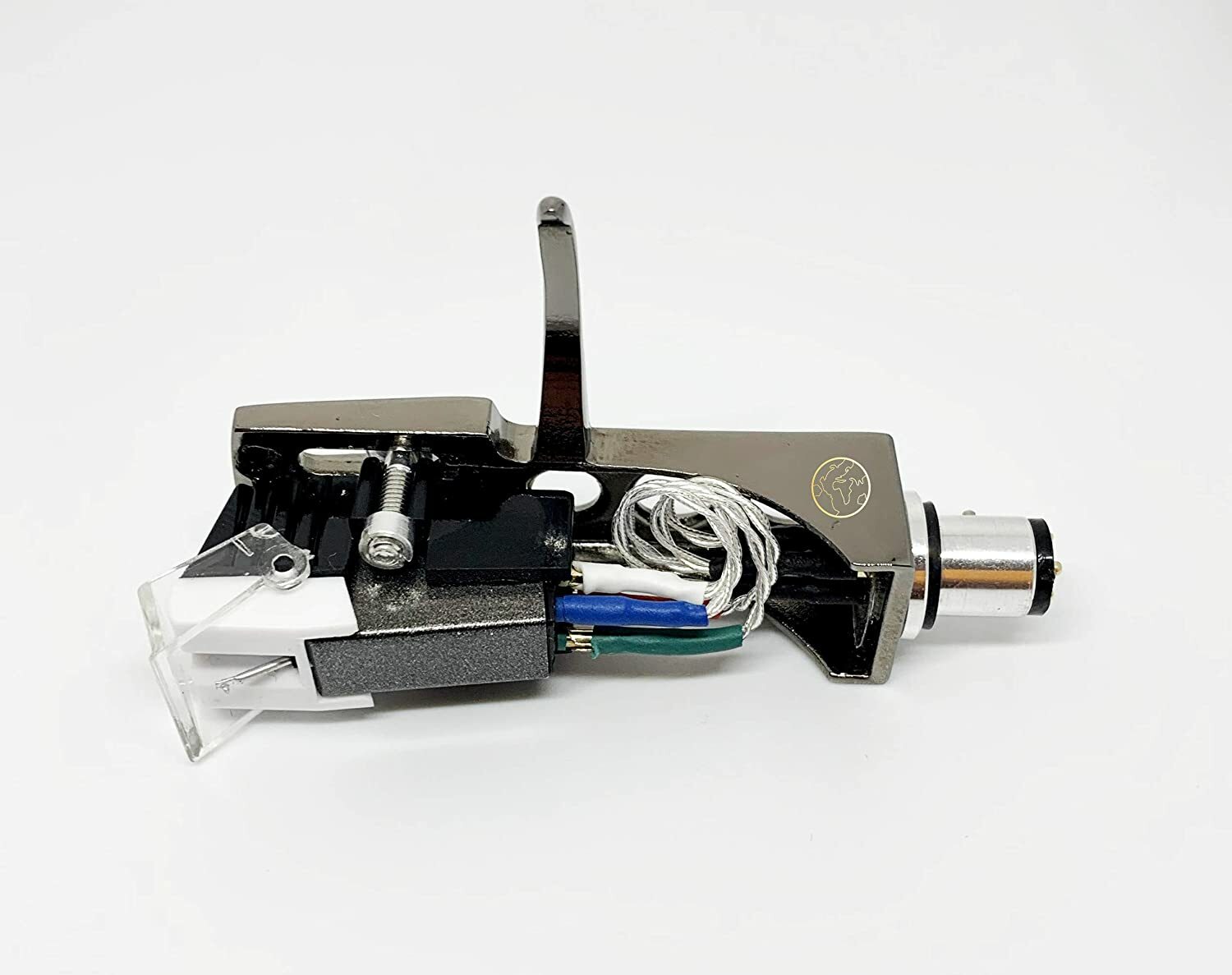 Black Cartridge, Stylus and Titanium Headshell with mounting bolts for Technics