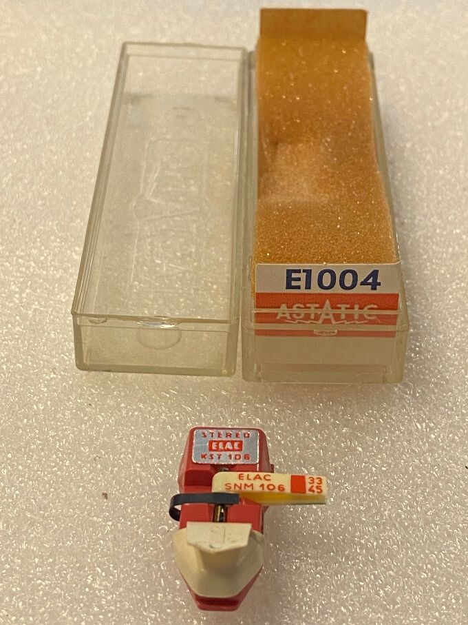 ASTATIC E1004 Cartridge With Needle STEREO ELAC KST-106 -BRAND NEW-