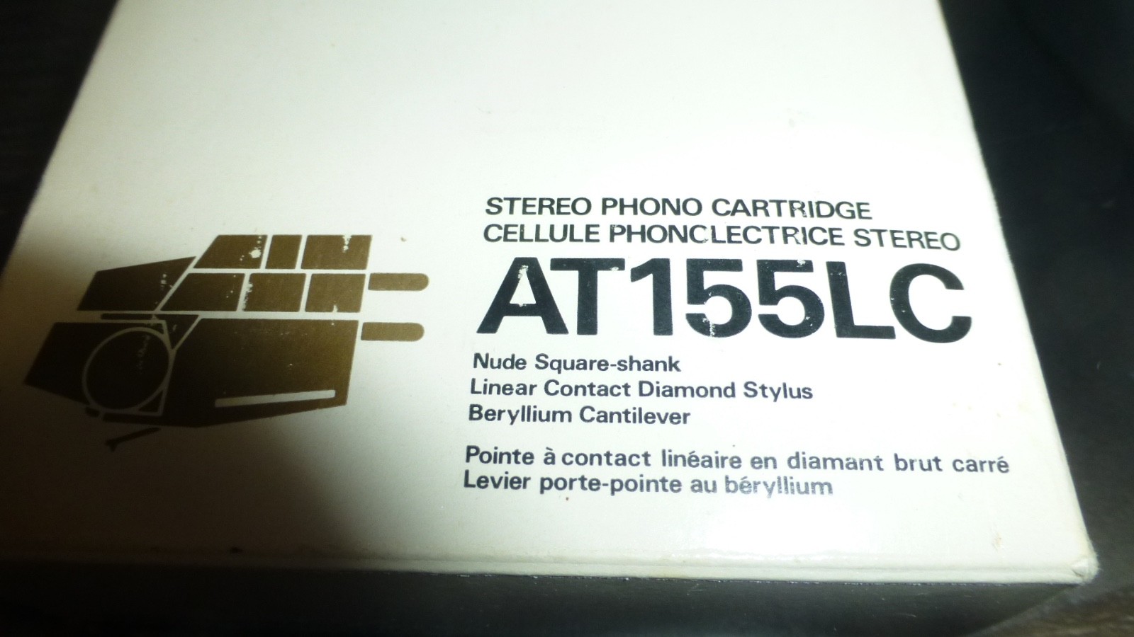 Audio Technica AT155LC audiophile cartridge- BERYLLIUM CANTILEVER!! NOS !