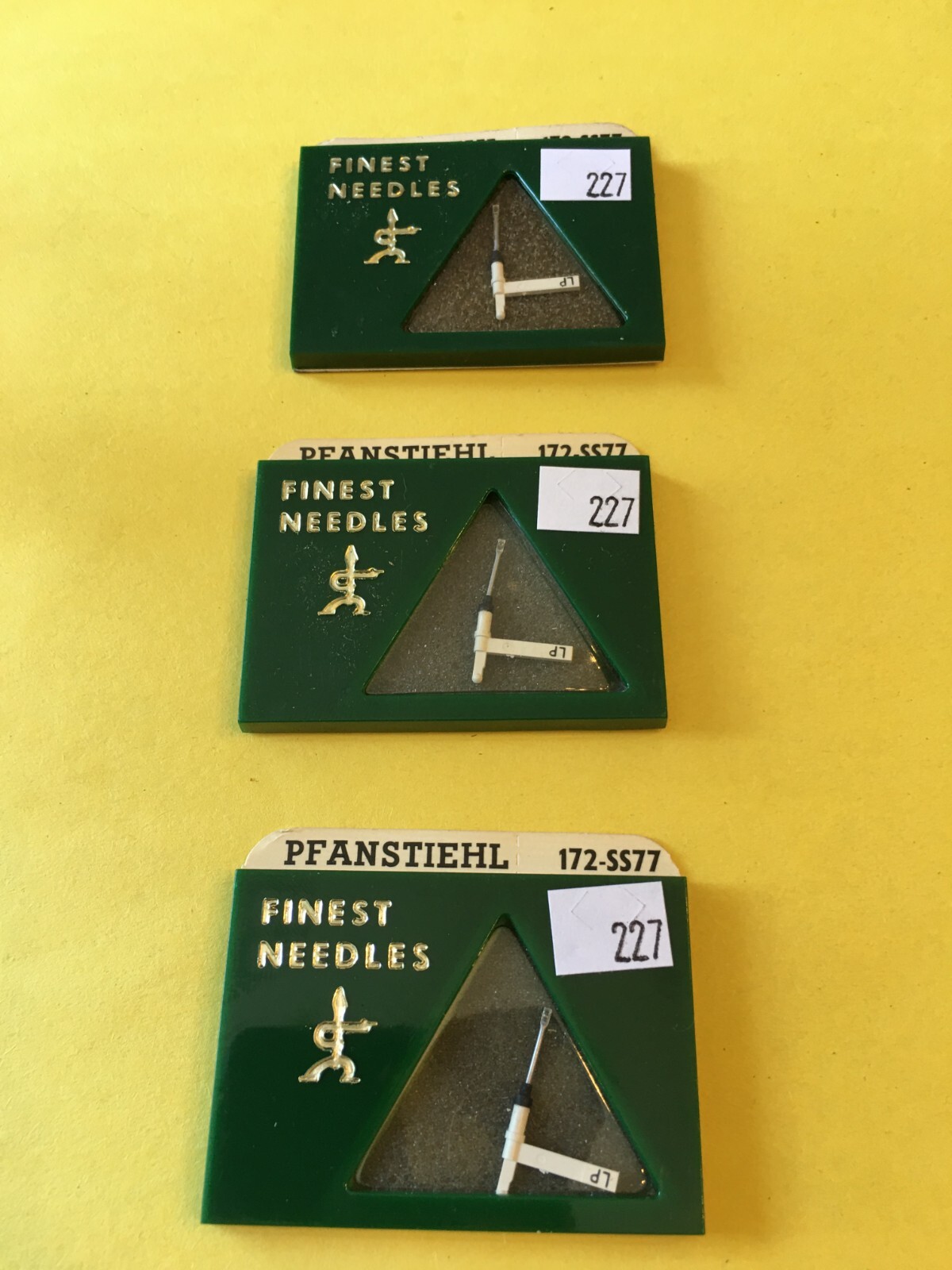 Original NOS Pfanstiehl Needle Stylus 172-SS77 for Astatic N17 207D Lot of 3