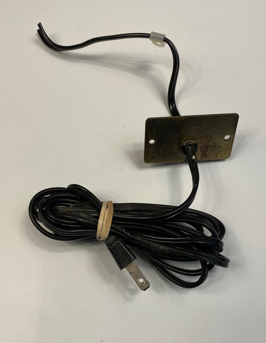 Sansui FR-1080 Turntable Power Cord/Plate • Genuine Part Used • Vintage 1970s •