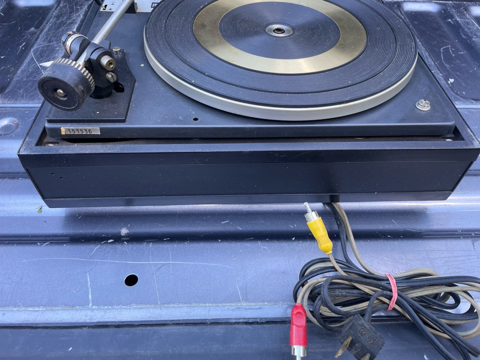 Dual 1214 Turntable Parts With Dust Cover Made In Germany For Parts