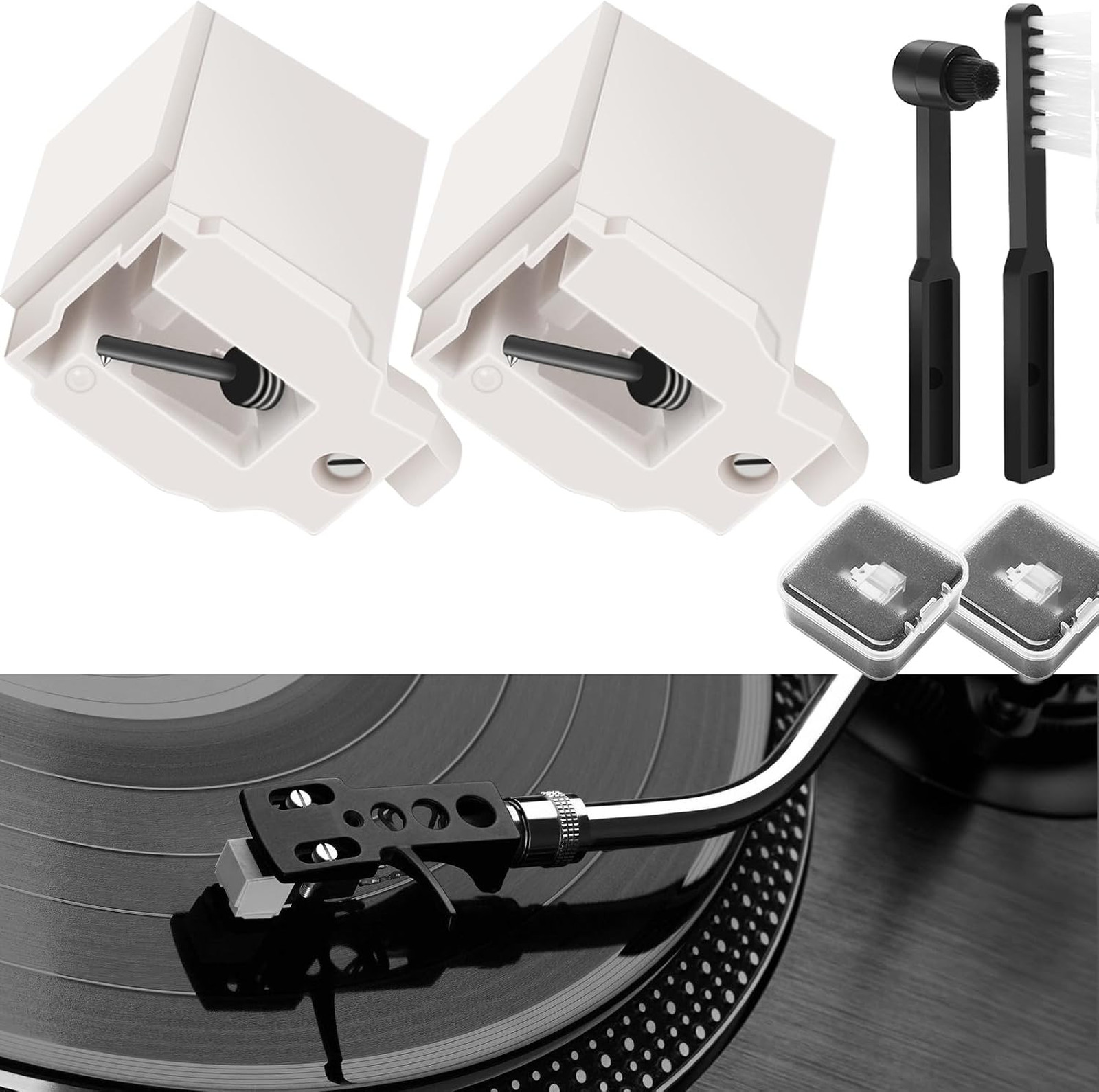 Record Player Needle Replacement 2 Pack for ATN3600L, Compatible with