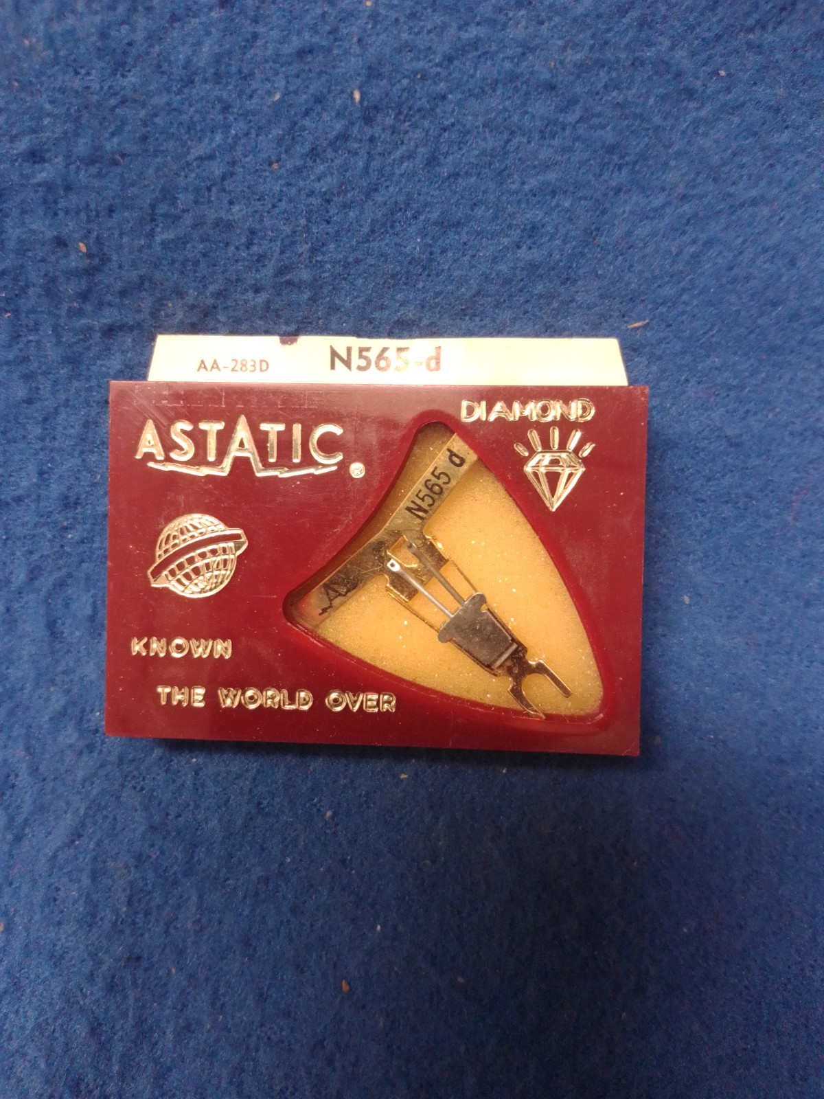 ASTATIC N565-D .7 MIL DIAMOND STYLUS – RCA AA-283D – GOLD PLATED