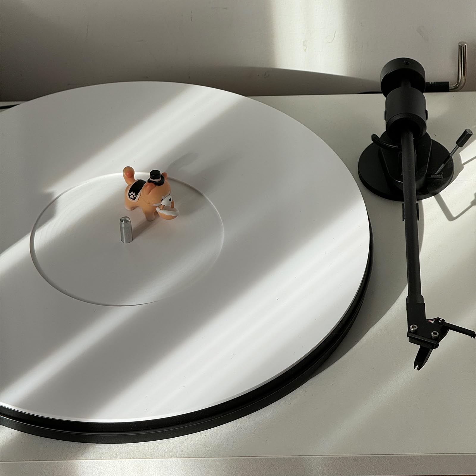 Turntable Mat Record Platter 12 inch turntable mat, A – White Slipmat