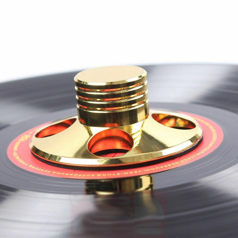 1* Turntables Disc Stabilizer Record Weight HiFi Gold For LP Vinyl Record Player