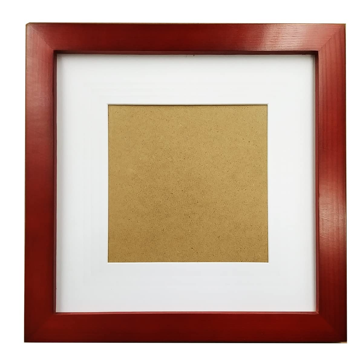 ZXT-parts 7×7 Picture Frames Red with 4×4 Mat. Black Square 7x7m4x4,