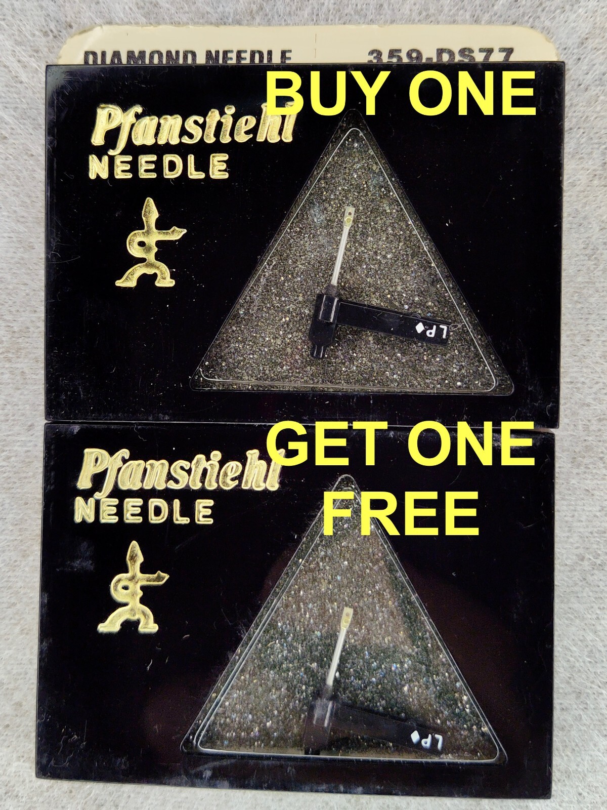 Buy One Get One Free Pfanstiehl 359-DS77 Diamond Stylus “Dual Needle” 359DS77