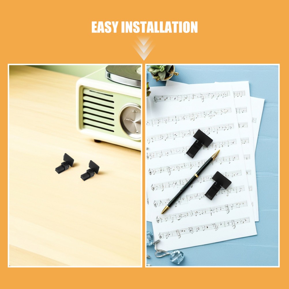 2Pcs Reusable Turntable Dust Cover Hinges Black for Vinyl Player Repair