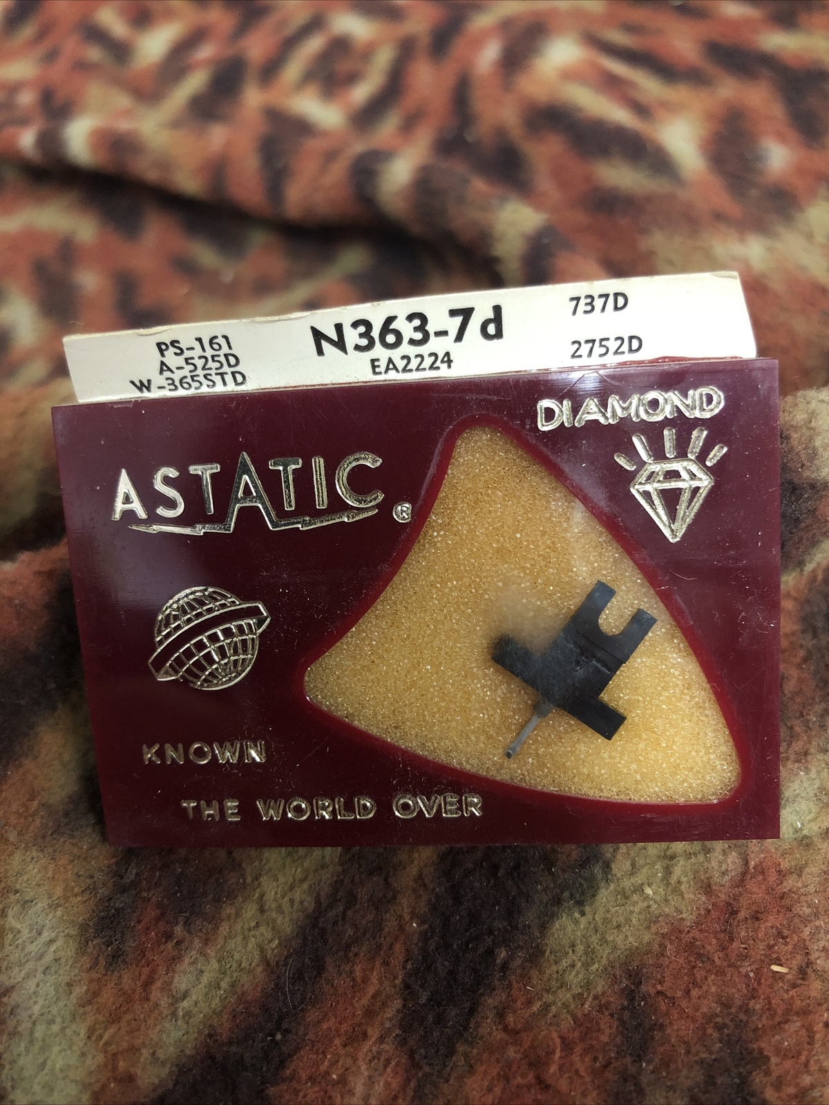 Astatic N363-7d Diamond Needle .7 Mil 3 General Electric Sapphire Stereo LP 78