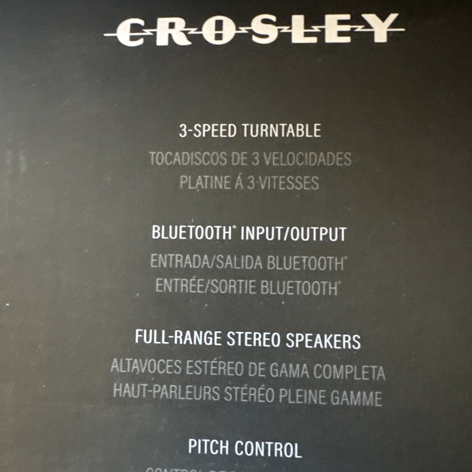 NEW Crosley Cruiser Premier Vinyl Record Player with Speakers – White W/ Gold