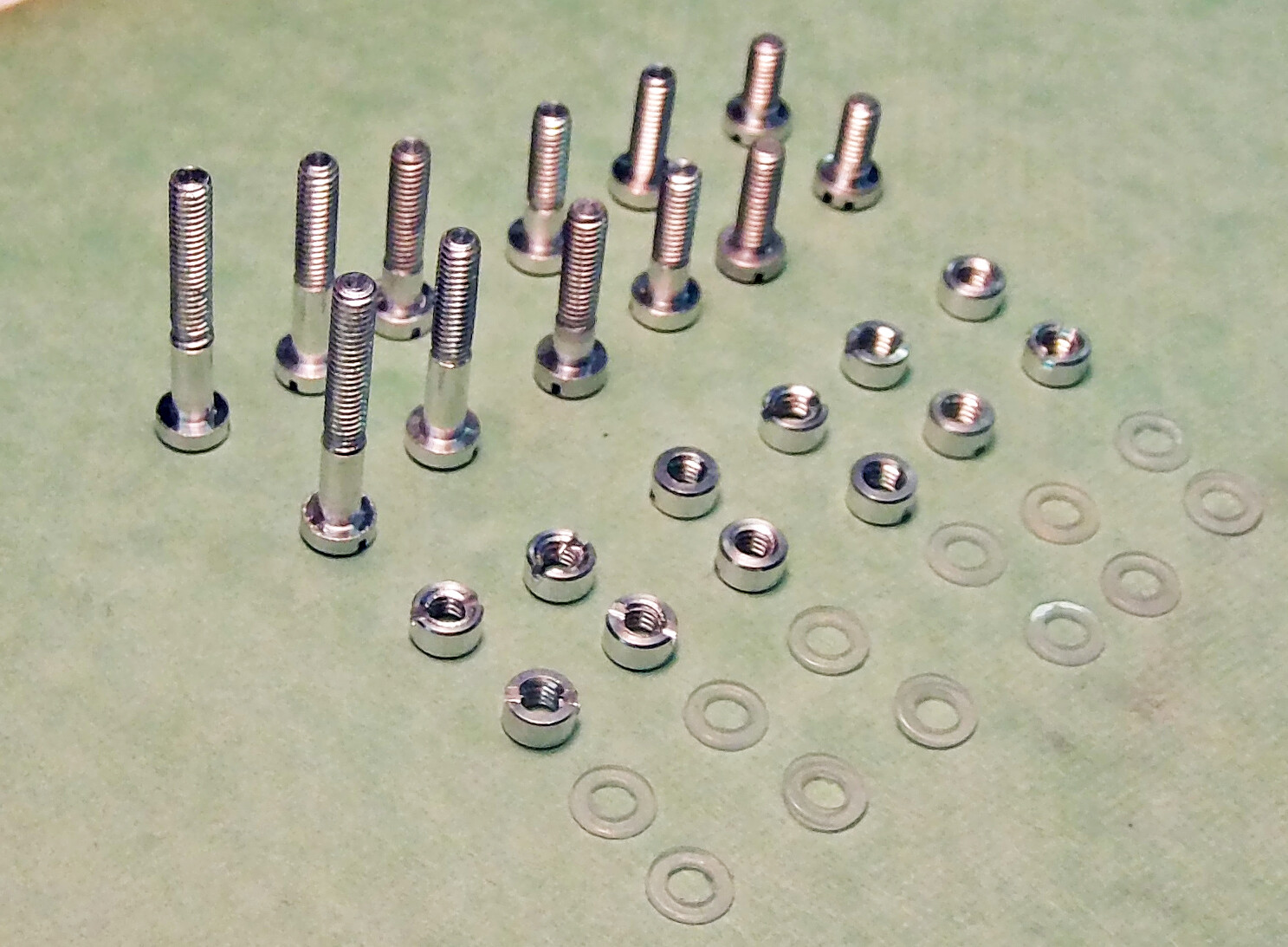 Aluminum Headshell Mounting Screws 36 Piece Set