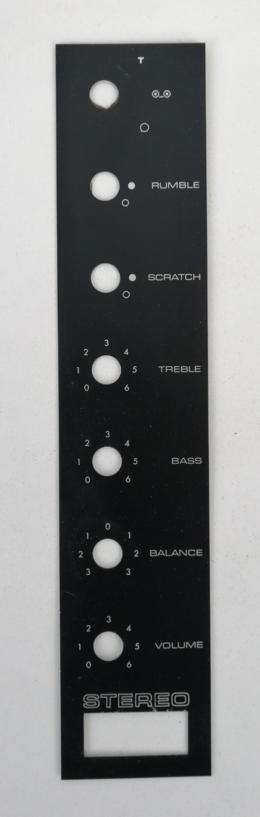 ALUMINUM BASE FOR PHILIPS GF-417 TURNTABLES – 24.5X5 CM