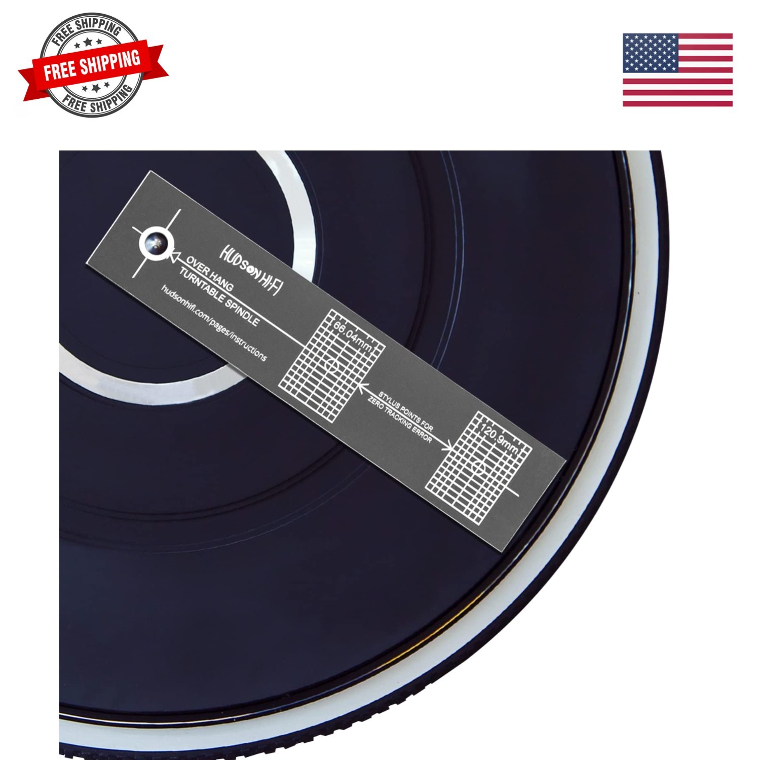 Turntable Phonograph LP Phono Cartridge Stylus Alignment Protractor Tool – Mi…