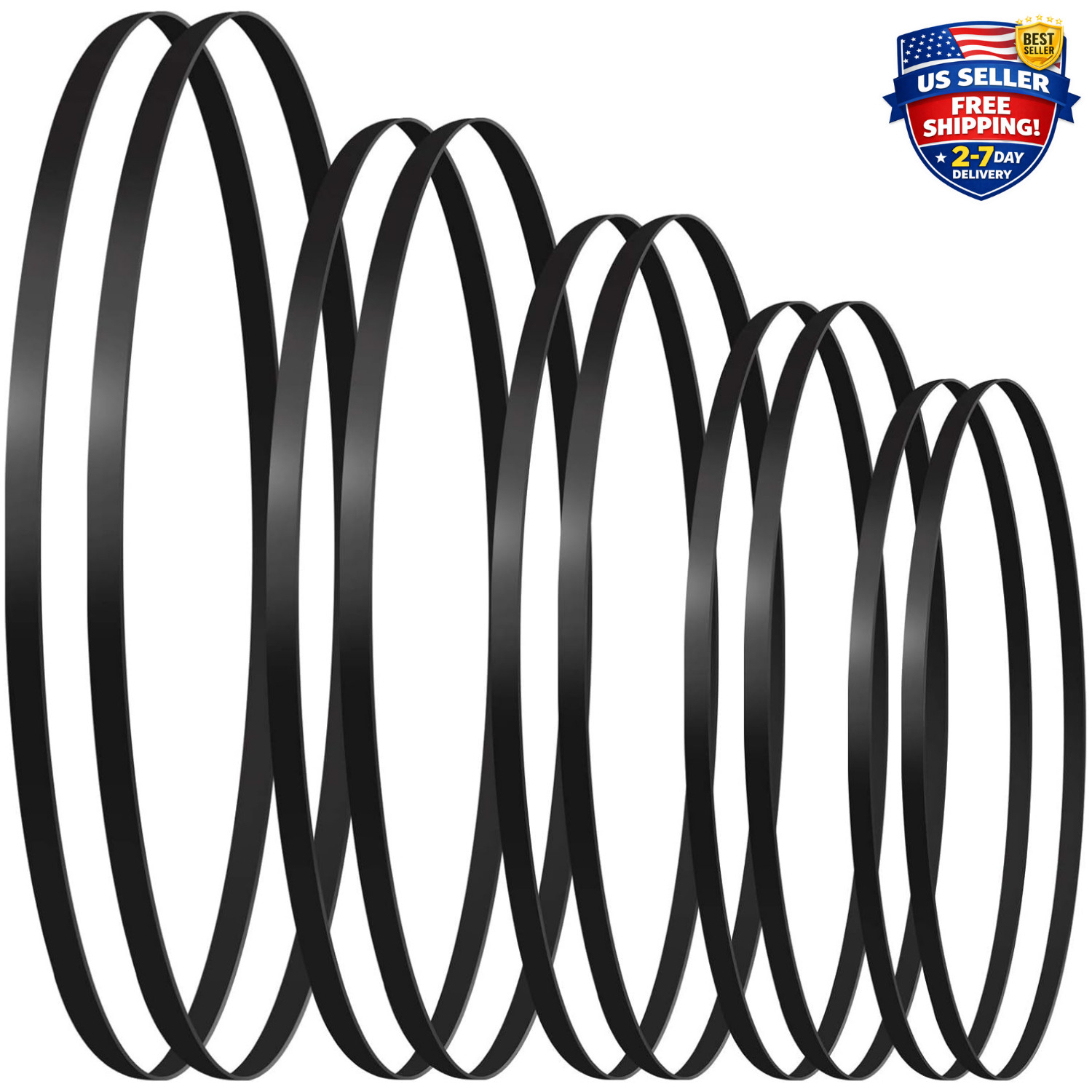 10pcs Turntable Belt Different Specifications Rubber Belt Replace Turntable P
