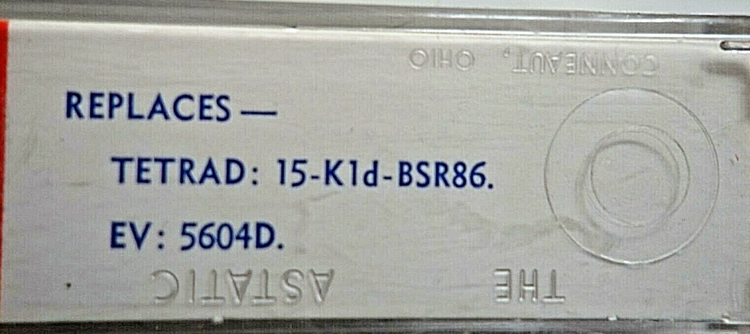 NEW NOS ASTATIC 1303D EV ELECTROVOICE 5604D TETRAD 15-K1D-BSR86 NEEDLE CARTRIDGE