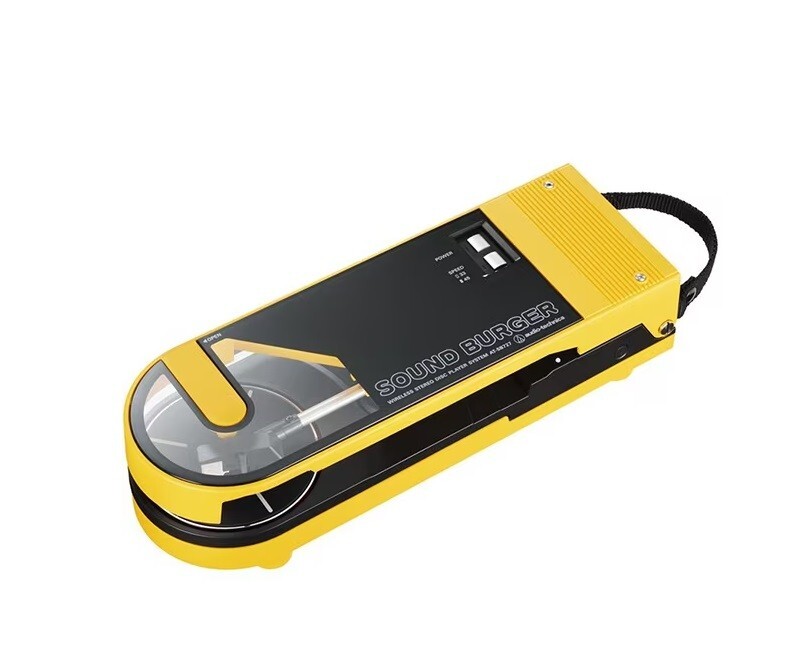 AUDIO-TECHNICA SOUND BURGER WIRELESS RECORD PLAYER YELLOW AT-SB727 YL
