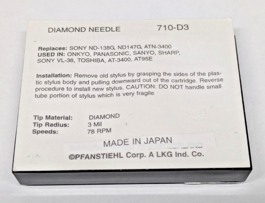 Pfanstiehl 710-D3 Replacement Stylus