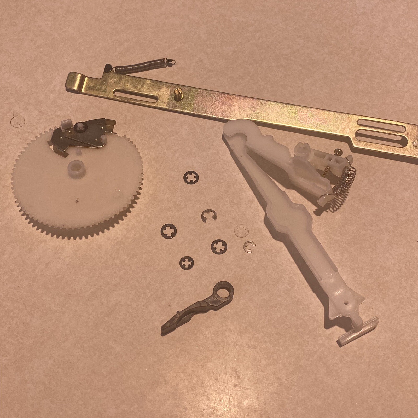 Gemini Record Player: Tone Arm Lift Switch assembly parts from Turntable XL-BD10
