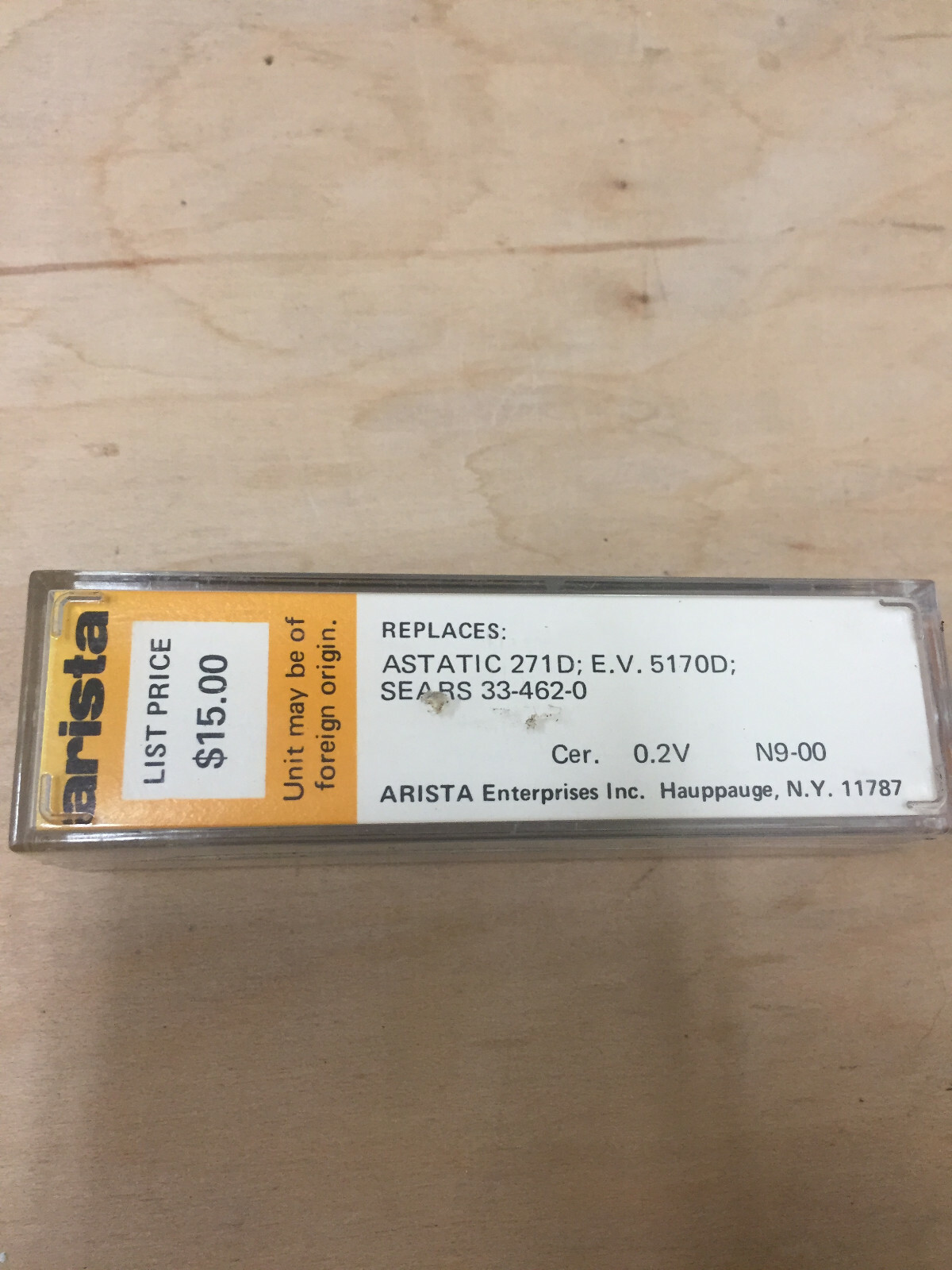 ARISTA NOS replacement cartridge 1823D for ASTATIC 271D or EV/GAME 5170D