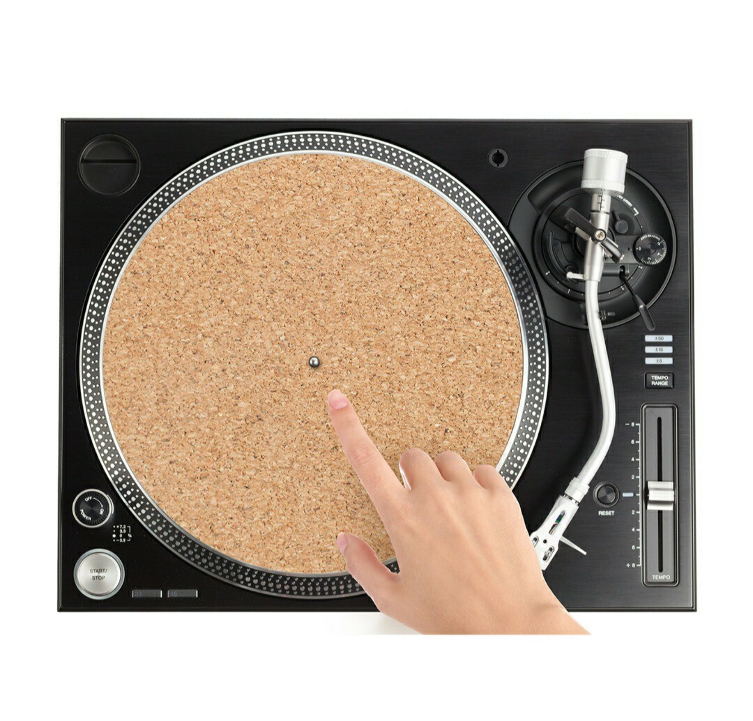 Rubber, Cork, and Felt 12-inch LP Vinyl Record Album Turntable Platter Slip Mats