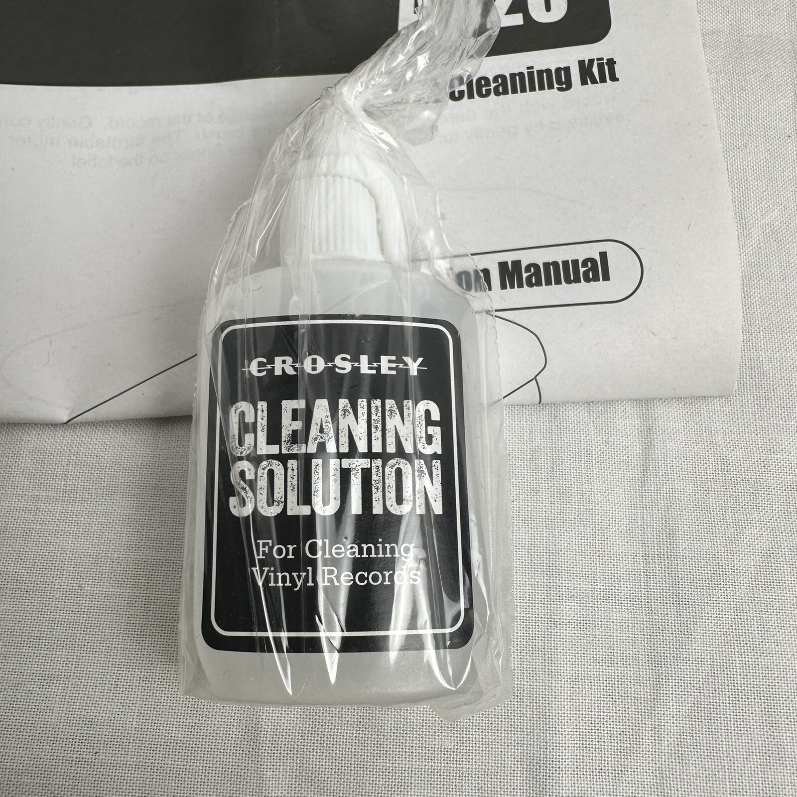 Crosley Record Cleaning Kit LP Vinyl Record Player Felt Brush Cleaning Solution