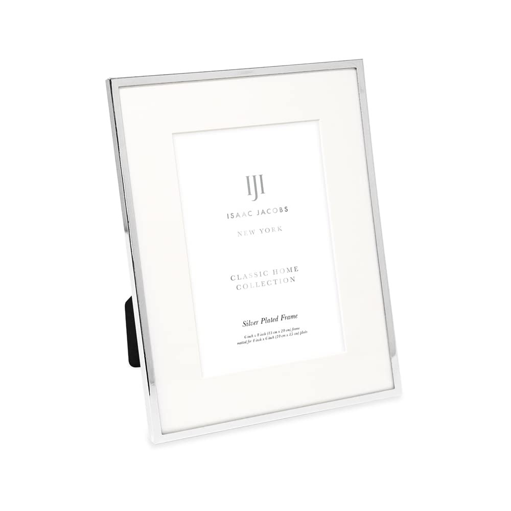 Isaac Jacobs 6×8 (Matted 4×6) Silver Metal Picture 4×6),
