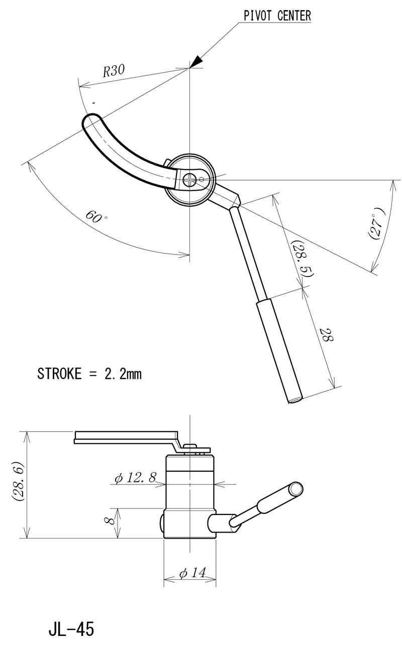 Jelco JL-45 Tonearm Lifter (Cueing Device), Made in Japan