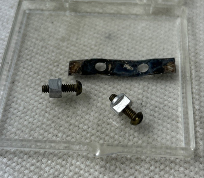 Empire 498 Double D Slot Nuts W/ Screws Rare OEM For Cartridge Holder Part