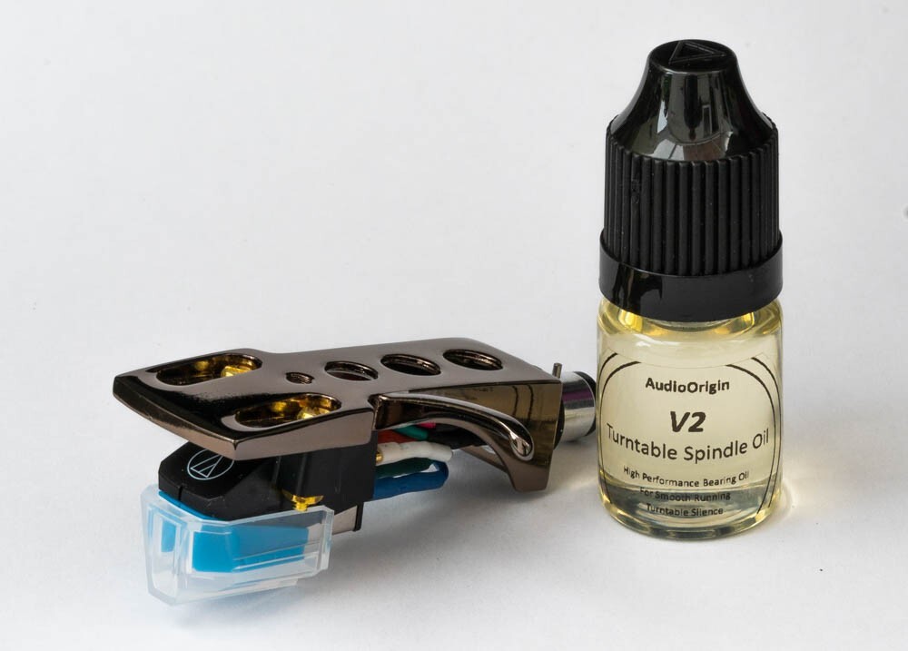Headshell, AT-VM95C Cartridge, Stylus, Oil for Sansui FRQ5, SR25, SR2050C, T