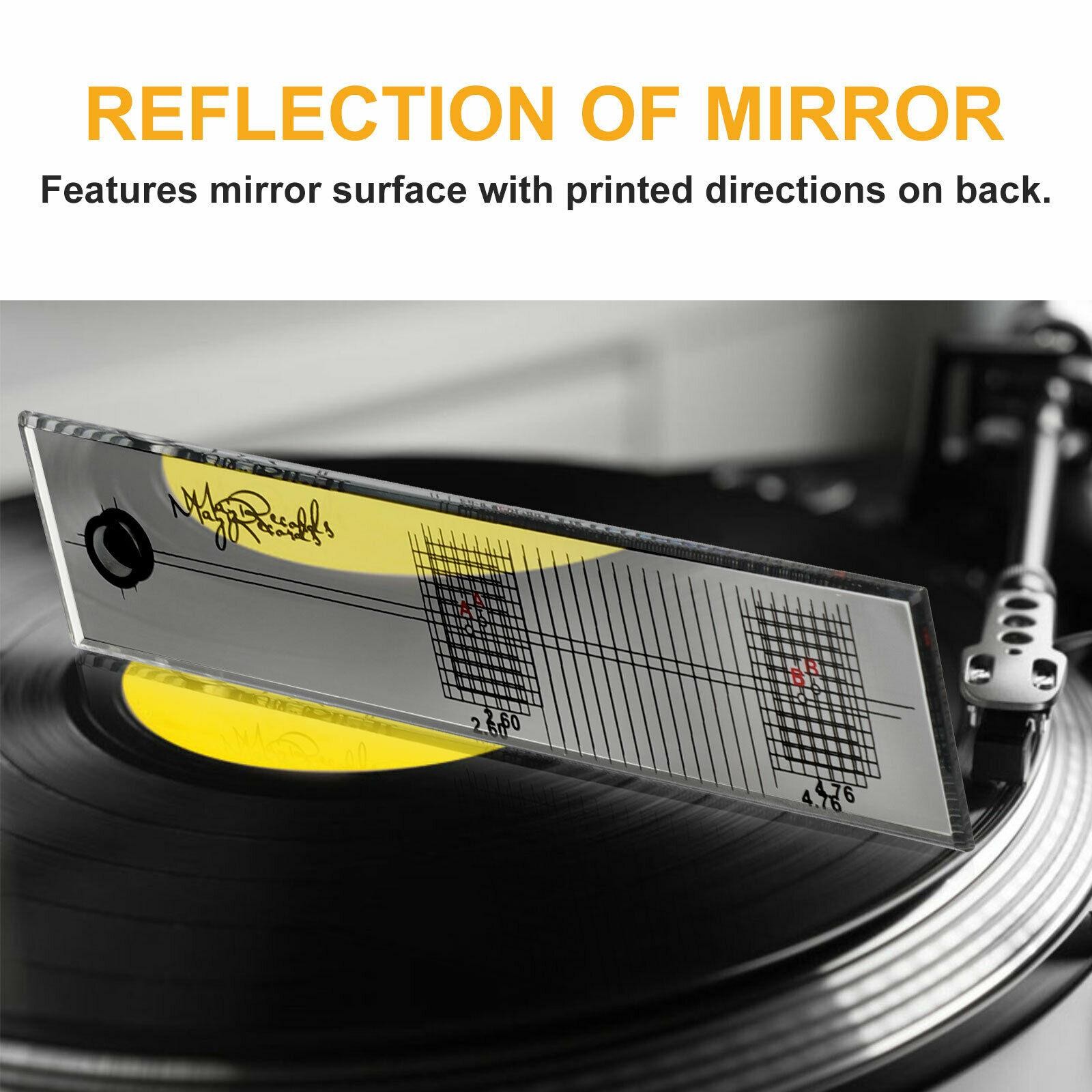 New Cartridge Alignment Protractor Tool Phonograph LP Phono Stylus Record Vinyl