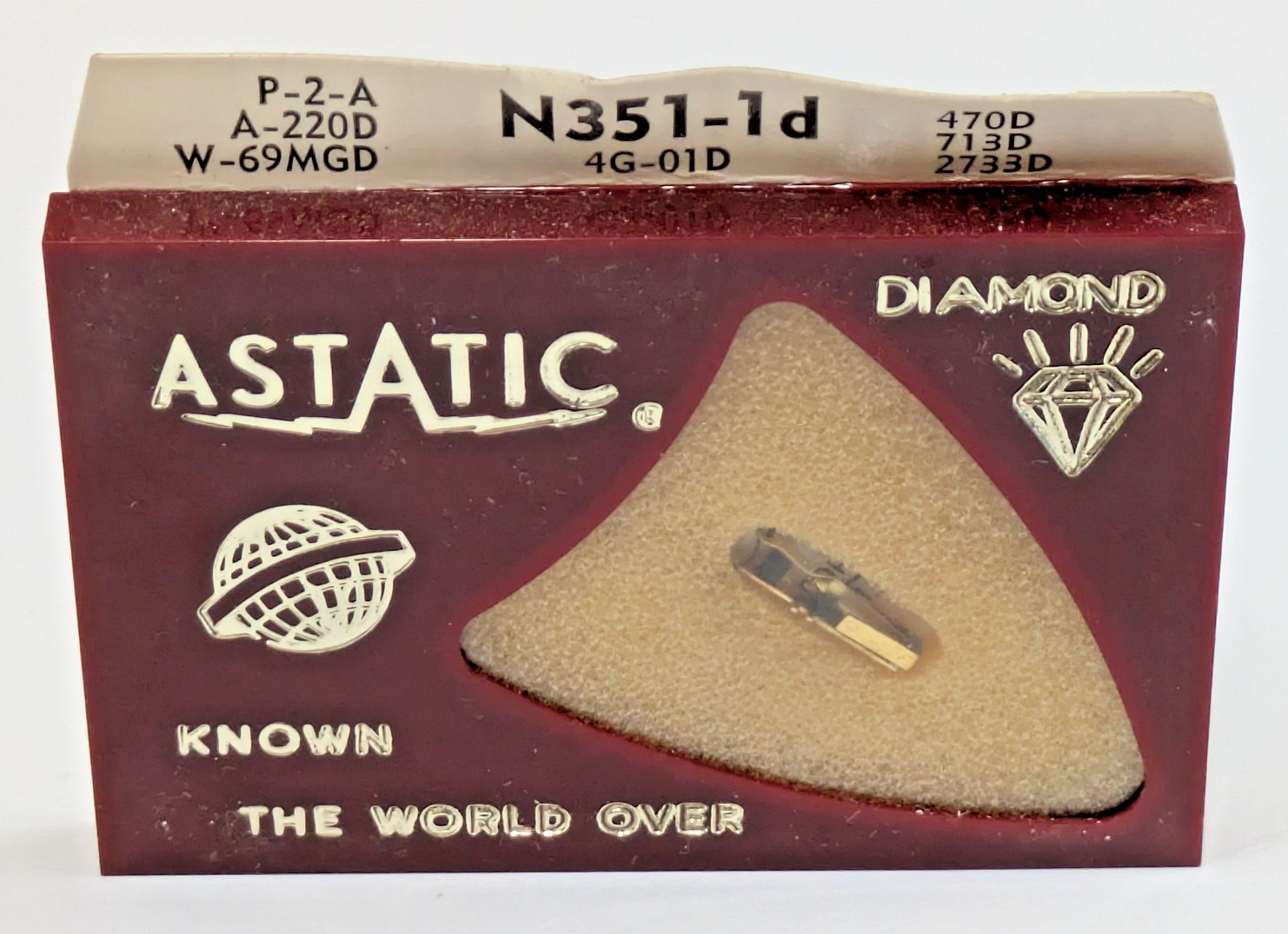 Astatic N351-1d Diamond Needle Stylus General Electric GE-4G-01D P2A A-220D 713D