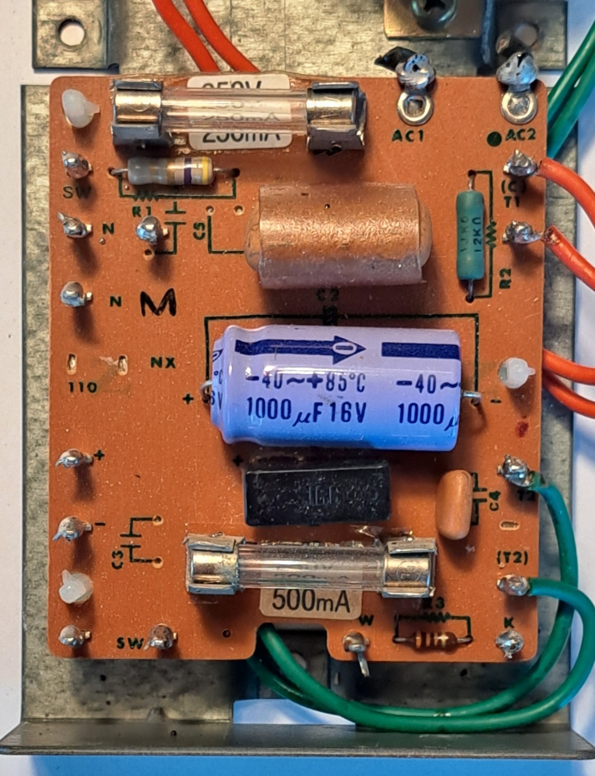 Technics SL-23 Turntable Power Transformer + Circuit Board Assembly Vintage OEM